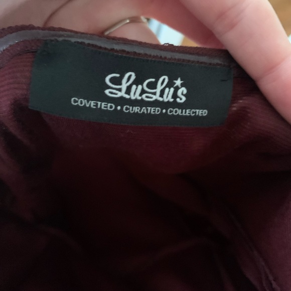 Strapless Maroon Midi Lulus Dress. - Picture 2 of 2